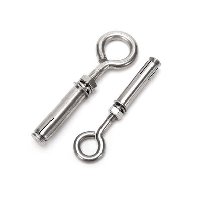 ROUND Head Style INCH Stainless Steel M6 M8 M10 Heavy Duty Wall Ceiling Concrete Anchor Eyebolt Expansion Shoulder Eye Bolt Screw with Nut