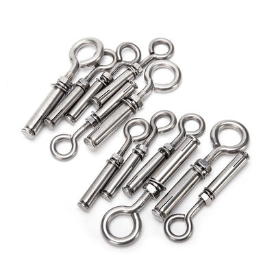 ROUND Head Style INCH Stainless Steel M6 M8 M10 Heavy Duty Wall Ceiling Concrete Anchor Eyebolt Expansion Shoulder Eye Bolt Screw with Nut