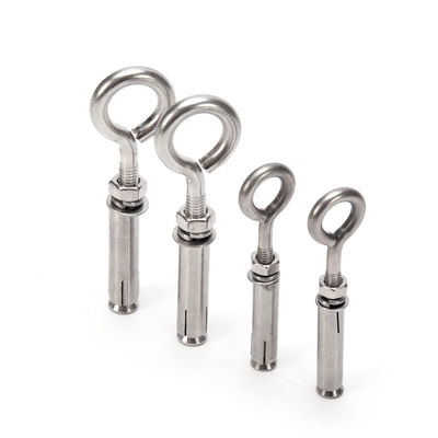 ROUND Head Style INCH Stainless Steel M6 M8 M10 Heavy Duty Wall Ceiling Concrete Anchor Eyebolt Expansion Shoulder Eye Bolt Screw with Nut