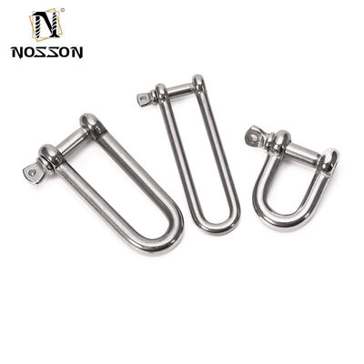Surface High Polished 8mm Heavy Duty Straight DIN82101 D Shackle With Coller Pin for Lifting Marine Hardware