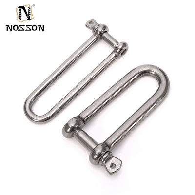 Surface High Polished 8mm Heavy Duty Straight DIN82101 D Shackle With Coller Pin for Lifting Marine Hardware
