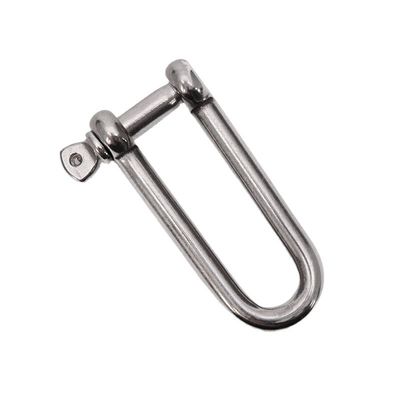 Precision Casting Technology SS304 SS316 D Shackle Long Dee Shackle High Polished Stainless Steel Shackle Captive Screw Pin