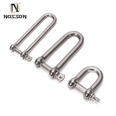 Precision Casting Technology SS304 SS316 D Shackle Long Dee Shackle High Polished Stainless Steel Shackle Captive Screw Pin