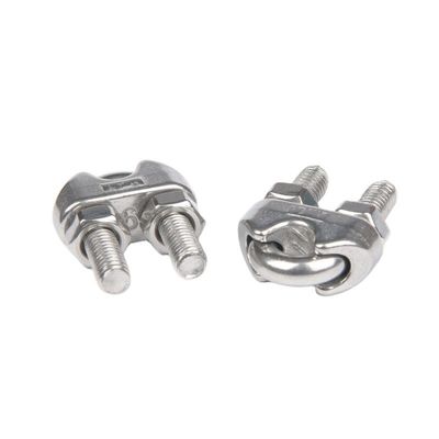 DIN Standard Stainless Steel Cable Management Wire Rope Clip for 12mm Cable Protection in Heavy-Duty Applications