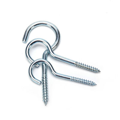 Metric Steel L Hook Eye Ring Shaped Self Tapping Wood Lag Sheep Eye Screw M1.6 M2 M2.5 M3 M4 M5 M6 M8 M10 M12 M14 M16 M20