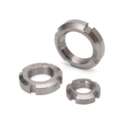 ISO Stainless Steel Slotted Round Lock Bearing Nuts Sleeve Nuts 8mm 10mm 12mm 14mm 16mm 20mm 25mm 30mm 35mm 40mm 50mm Metric