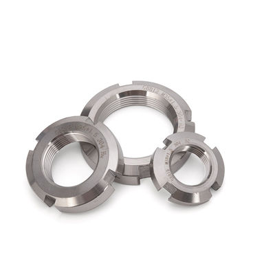 ISO Stainless Steel Slotted Round Lock Bearing Nuts Sleeve Nuts 8mm 10mm 12mm 14mm 16mm 20mm 25mm 30mm 35mm 40mm 50mm Metric