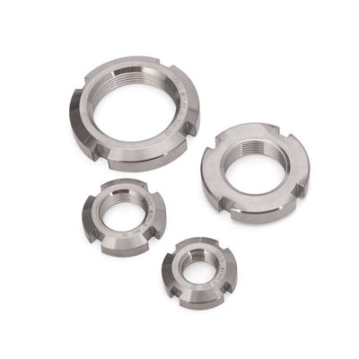 ISO Stainless Steel Slotted Round Lock Bearing Nuts Sleeve Nuts 8mm 10mm 12mm 14mm 16mm 20mm 25mm 30mm 35mm 40mm 50mm Metric