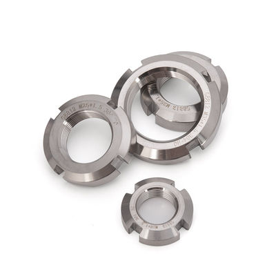 ISO Stainless Steel Slotted Round Lock Bearing Nuts Sleeve Nuts 8mm 10mm 12mm 14mm 16mm 20mm 25mm 30mm 35mm 40mm 50mm Metric