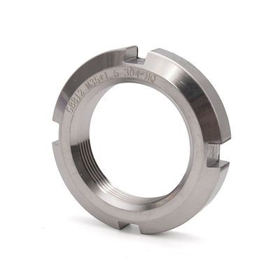 ISO Stainless Steel Slotted Round Lock Bearing Nuts Sleeve Nuts 8mm 10mm 12mm 14mm 16mm 20mm 25mm 30mm 35mm 40mm 50mm Metric