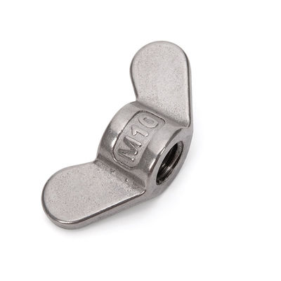 Oil Gas Industry Metric Measurement System Wing Nut SS304 Butterfly Nuts DIN315 Stainless Steel M6 M8 M10 with Galvanized Finish