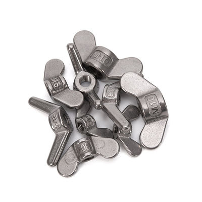 Oil Gas Industry Metric Measurement System Wing Nut SS304 Butterfly Nuts DIN315 Stainless Steel M6 M8 M10 with Galvanized Finish