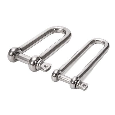 Precision Casting Technology 304 316 Stainless Steel Bolt Type Chain Shackle D Shackle for 8mm Size