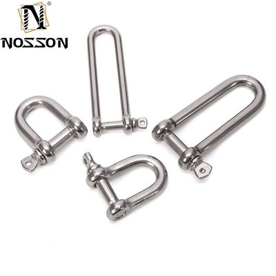 Precision Casting Technology 304 316 Stainless Steel Bolt Type Chain Shackle D Shackle for 8mm Size
