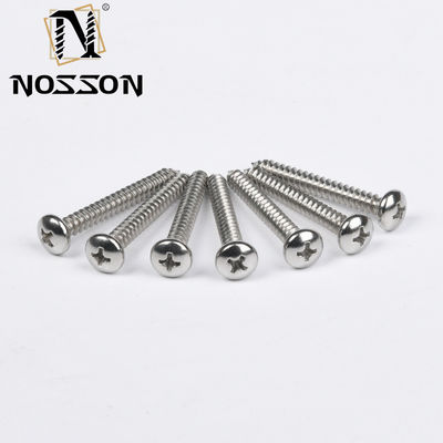 Long-lasting M4 ROUND Head Self-tapping Screw 304 INCH Measurement System Chrome Plated