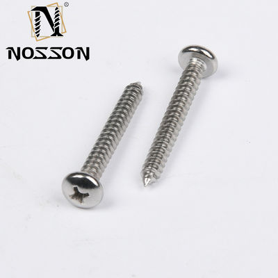 Long-lasting M4 ROUND Head Self-tapping Screw 304 INCH Measurement System Chrome Plated