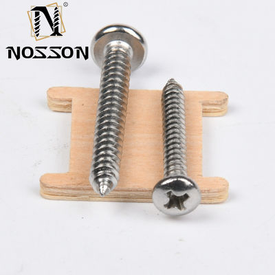 Long-lasting M4 ROUND Head Self-tapping Screw 304 INCH Measurement System Chrome Plated
