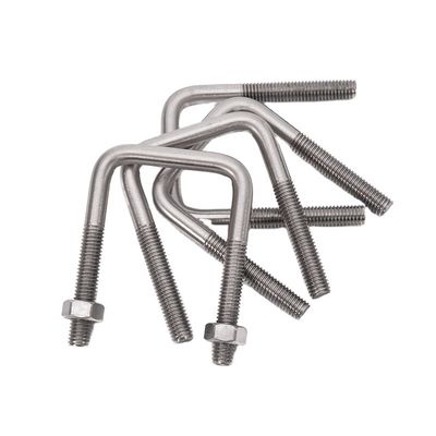 Stainless Steel 316 Flat Round Bending U Bolts DIN1142 Special for M3 M4 M5 M6 M8 M10 M12 M16 M20 ANSI/ASME