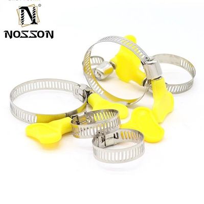 Instock Stainless Steel Butterfly Handle Hose Clamp for Pipe Clamps Type and Customized Support Metric Measurement System