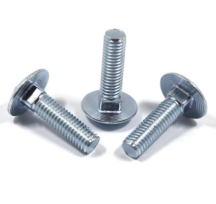 Plain Finish SS304 SS316 Galvanized Coach Bolt Nut M4 M5 M6 M8 M10 with A2-70/A4-80/304/316 Grade and High Grade Steel