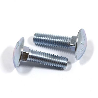 Plain Finish SS304 SS316 Galvanized Coach Bolt Nut M4 M5 M6 M8 M10 with A2-70/A4-80/304/316 Grade and High Grade Steel