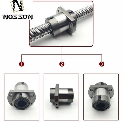Flanged Single Ball Nut Ball Screw SFU 2005 2505 for Metric Measurement System Precision C3 C5 C7 Left Hand Thread HIWIN