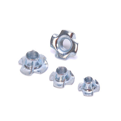 Chrome Plated Steel M3-M10 Oil Gas Measurement System Imperial Inch Blind Pronged Insert Speaker Nut
