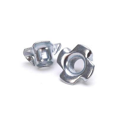 Chrome Plated Steel M3-M10 Oil Gas Measurement System Imperial Inch Blind Pronged Insert Speaker Nut