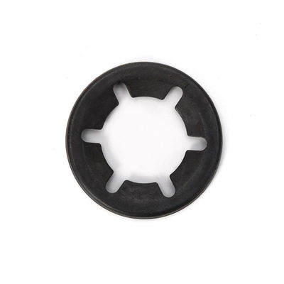 Plain Finish M3-M6 Stainless Steel/Spring Steel Black Inner Star Lock Clips Washer Plum Clamp Retaining Starlock Washer for Shaft