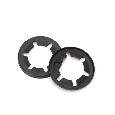Plain Finish M3-M6 Stainless Steel/Spring Steel Black Inner Star Lock Clips Washer Plum Clamp Retaining Starlock Washer for Shaft