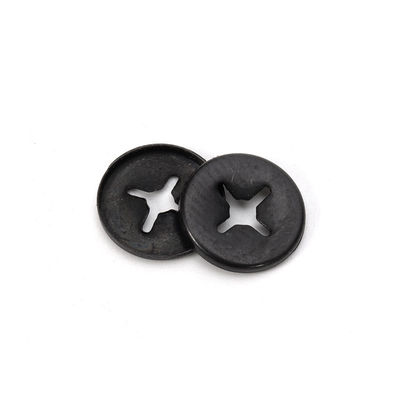 Plain Finish M3-M6 Stainless Steel/Spring Steel Black Inner Star Lock Clips Washer Plum Clamp Retaining Starlock Washer for Shaft