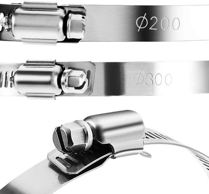 Metric Measurement System Customized Support German Stainless Steel Hose Clamp and Throat Clamp for Heavy Industry Automatic