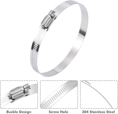 Metric Measurement System Customized Support German Stainless Steel Hose Clamp and Throat Clamp for Heavy Industry Automatic