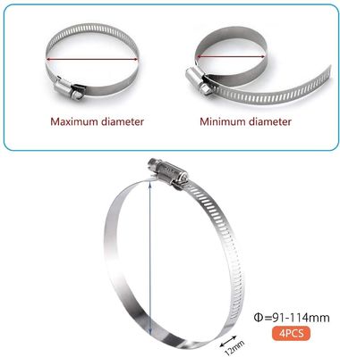 Metric Measurement System Customized Support German Stainless Steel Hose Clamp and Throat Clamp for Heavy Industry Automatic
