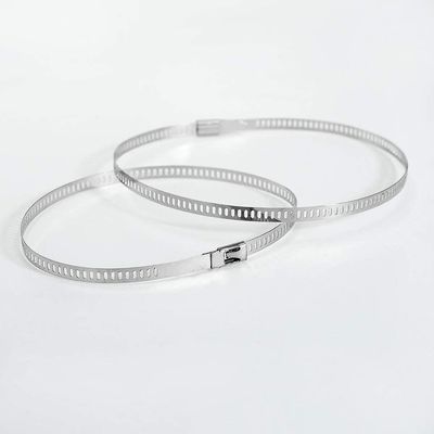 304 Stainless Steel Cable Ties Wrap Coated Self Locking Metal Zip Ties 9.8inch for Advanced and Customized Solutions