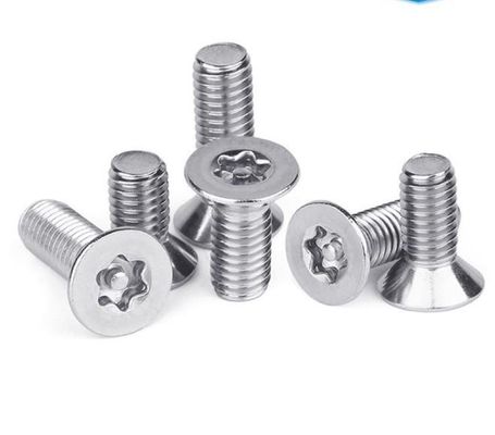 DIN Standard 304 Stainless Steel Torx Round Pan Head With Pin Anti Theft Security Screws Six Lobe Button Head Tamper Proof Bolts