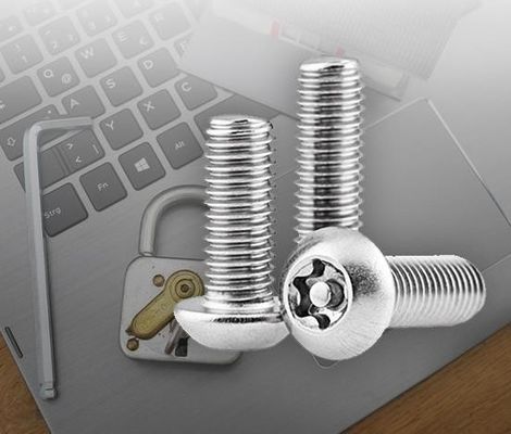 DIN Standard 304 Stainless Steel Torx Round Pan Head With Pin Anti Theft Security Screws Six Lobe Button Head Tamper Proof Bolts