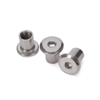 Enhanced Wear Resistance Furniture Connector Insert with Zinc Plated Flat Head Hex Socket Sleeve Nut and DIN Standard