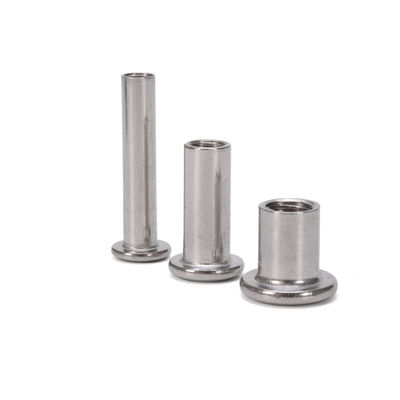 Enhanced Wear Resistance Furniture Connector Insert with Zinc Plated Flat Head Hex Socket Sleeve Nut and DIN Standard