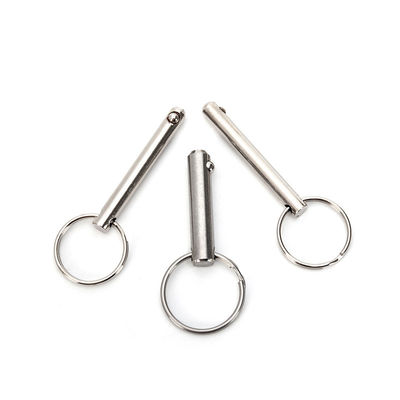 General Industry Silver Quick Reseal Plunger Pin Fastener Safety Stop Stainless Steel Ball Pin for Air Shipping Needs