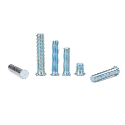 ANSI/ASME Standard Carbon Steel Galvanized Pressure Riveting Screws for Round Flush Head Self Clinching Brass Material