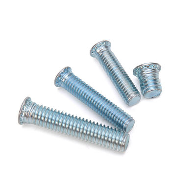 ANSI/ASME Standard Carbon Steel Galvanized Pressure Riveting Screws for Round Flush Head Self Clinching Brass Material