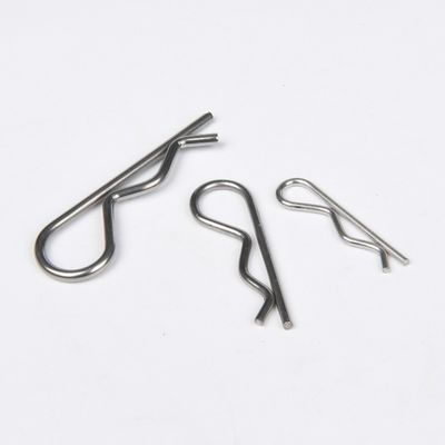 Custom Stainless Steel Spring Pins DIN94 R Clip Bright Finish for Single Locking Customized Design