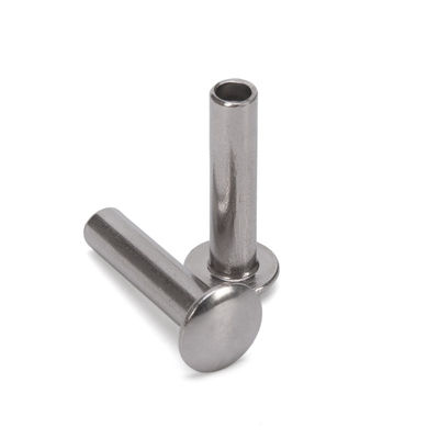 JIS Standard Galvanized Carbon Stainless Steel Half Round Head Hollow Semi-Tubular Rivets for Household Appliances