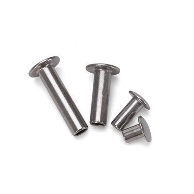 JIS Standard Galvanized Carbon Stainless Steel Half Round Head Hollow Semi-Tubular Rivets for Household Appliances