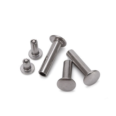JIS Standard Galvanized Carbon Stainless Steel Half Round Head Hollow Semi-Tubular Rivets for Household Appliances