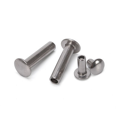 JIS Standard Galvanized Carbon Stainless Steel Half Round Head Hollow Semi-Tubular Rivets for Household Appliances