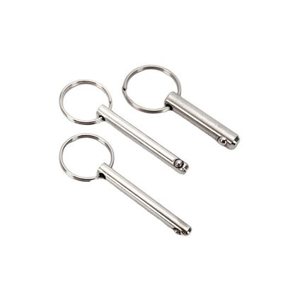 5mm*40mm Stainless Steel Quick Release Ball Lock Pin Hitch Pin Silver Longer Life TiCN Finish for Versatile Applications