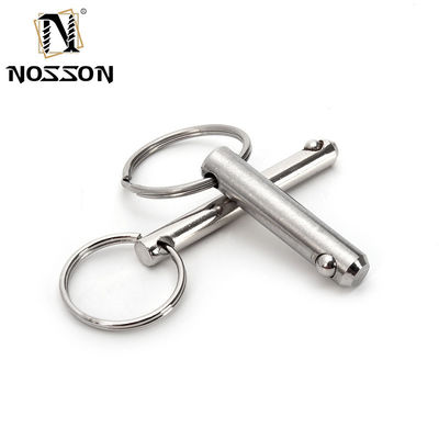 5mm*40mm Stainless Steel Quick Release Ball Lock Pin Hitch Pin Silver Longer Life TiCN Finish for Versatile Applications