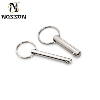5mm*40mm Stainless Steel Quick Release Ball Lock Pin Hitch Pin Silver Longer Life TiCN Finish for Versatile Applications